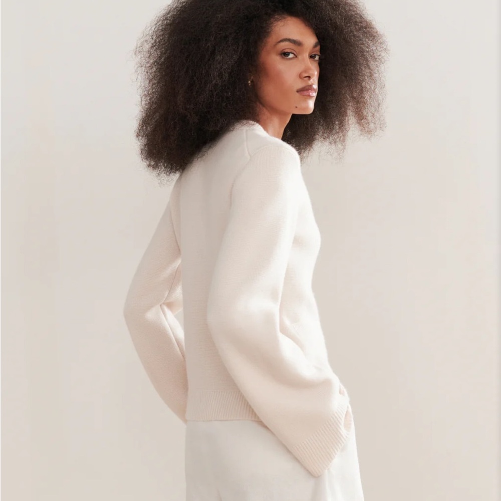 Jenni Kayne Cooper Cardigan - Ivory - NWT - Size XS - Picture 3 of 5